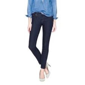 J. CREW Toothpick Skinny Ankle Capri Jeans Size 26
